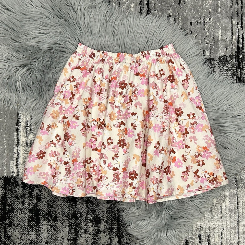 Beet World Girls Summer Bloom Cream Skirt Size 11-12Y NWT ($46)